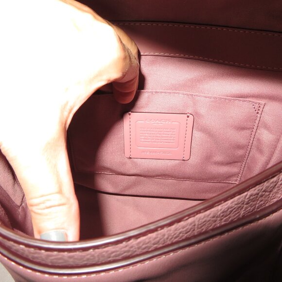 Coach Faye Leather Small Backpack Dusty Rose Leather - Picture 11 of 16